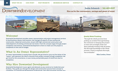 Development Services provided by Downwind Development and Justin Schmick, Eugene, Oregon